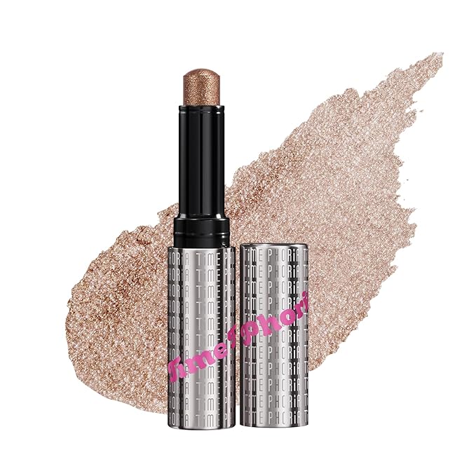 Illumina Jelly Eyeshadow Stick, 005 Bronzite- Neutral Bronze, High-Impact Sparkle Finish, Cream Texture with Cooling Feel, Long-Lasting Crease-Proof Smudge-Proof Eye Shine, Easy Application