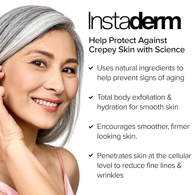 Crepe Fix Body Restorative Cream – Anti-Aging Wrinkle Cream, Support Skins Natural Elastin & Collagen Production to Restore, Lift, Tighten, Hydrate & Smooth Thinning Aged Crepey Skin. 8OZ