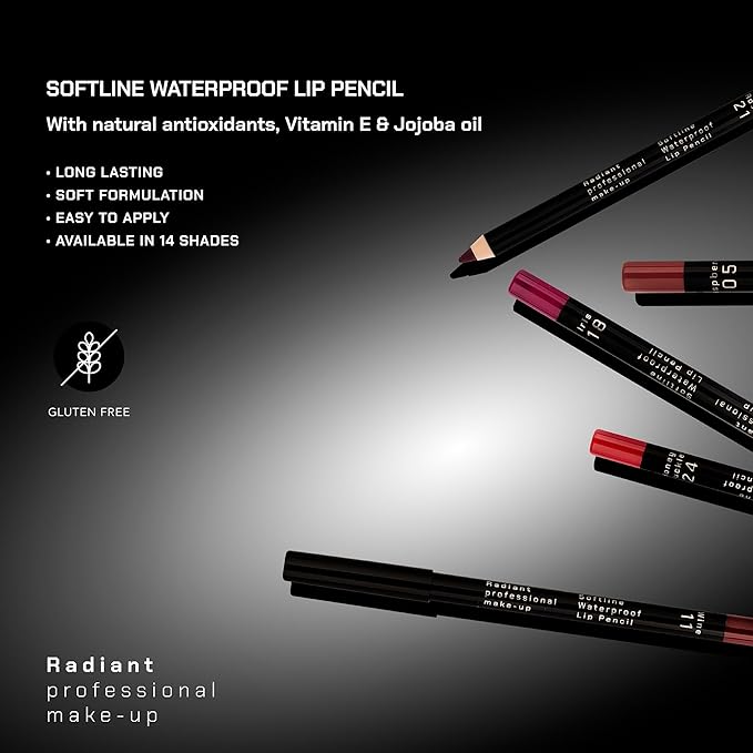 Radiant Professional Softline Waterproof Lip Pencil - Non-Transfer, Long