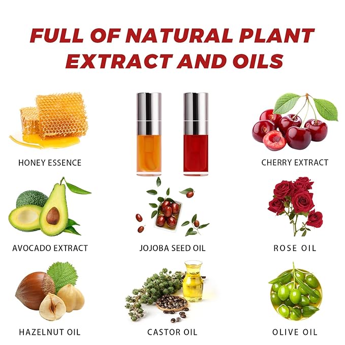 Lip Glow Oil Set, 2 Pcs