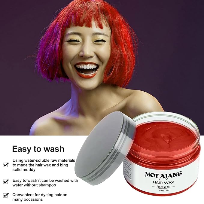 Red Temporary Hair Color,Natural Hair