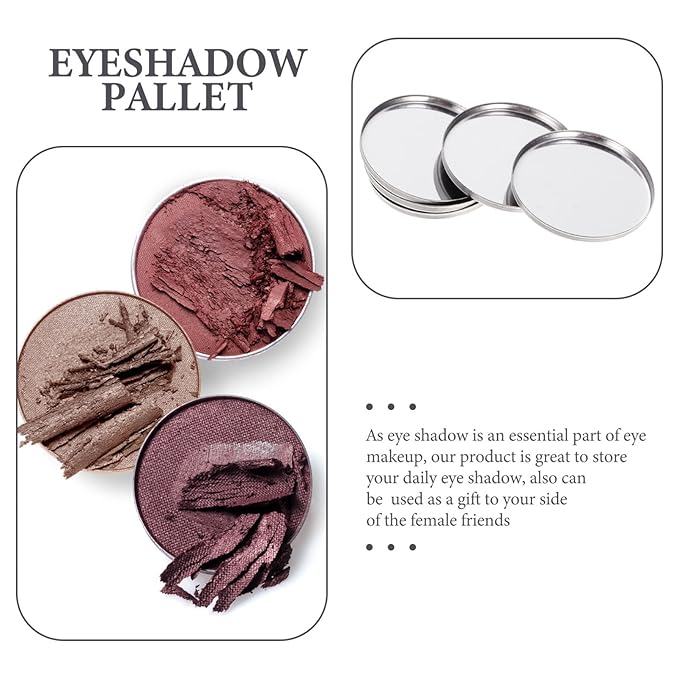 20pcs Metal Makeup Eyeshadow Jars Pan Palettes Tin
