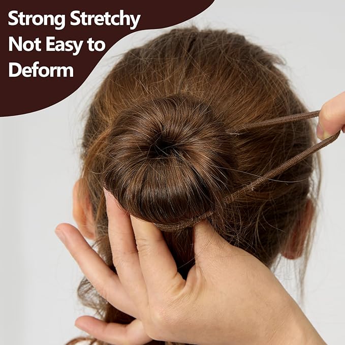 Teenitor 20Pcs Spiral Hair Pins, Spiral Bobby Pins, Twist Hair Pins for Buns, Spin Pins Hair Bun Maker for Women Girls with 10 Hair Ties, Brown