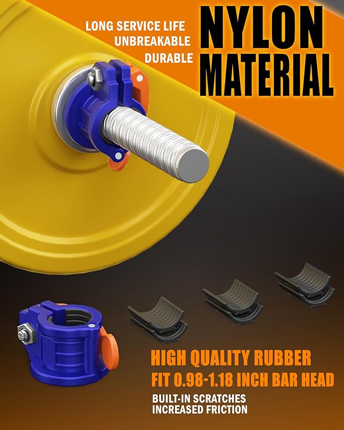 Barbell Clamps 1 Inch or 2inch - 2 0.98-1.18inch)