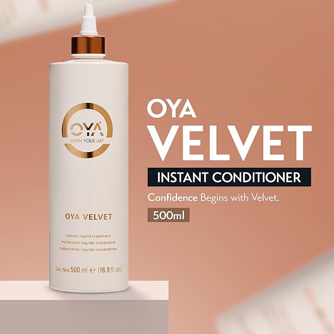 OYA - Velvet Instant Conditioner for Women - Deep Hydrating Treatment for Dry, Damaged, Curly, Color Treated Hair - Moisturizing Keratin Repair for Healthy, Soft, Smooth Hair- 500ml/16.9oz