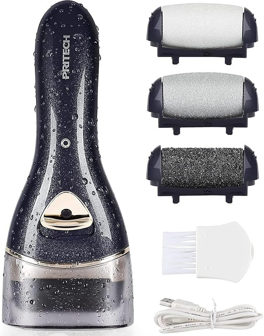 Electric Foot Callus Removers Rechargeable, Portable Electronic Foot File Pedicure Tools, Electric Callus Remover Foot Scrubber Kit, Professional Foot Care Ideal Gift for Dead, Hard Cracked Dry Skin