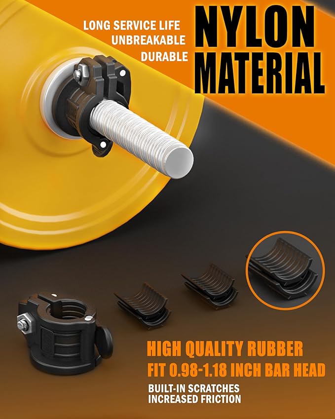 Barbell Clamps 1 Inch - 2 PCS Adjustable 0.98-1.18inch)