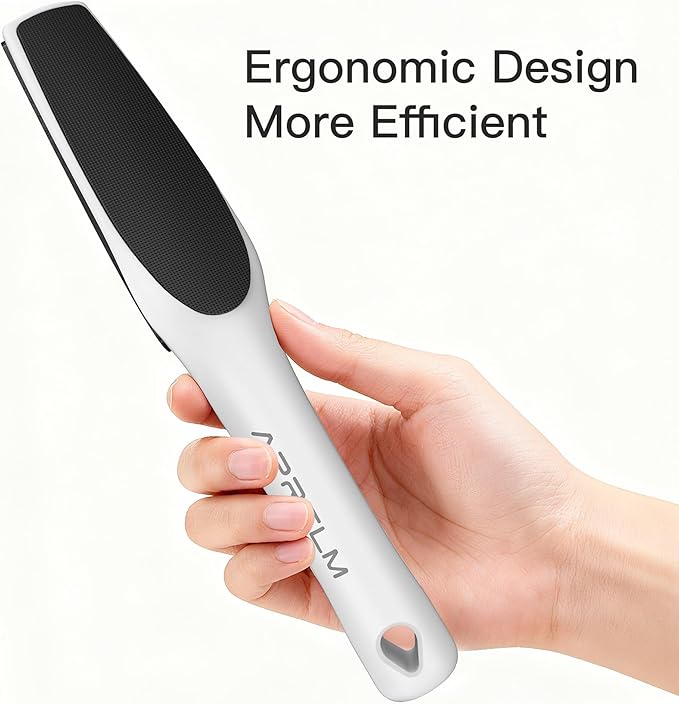 3-Sided Nano Glass Foot Callus Remover, Professional 3-in-1(Coarse, Medium, Fine) Foot File, Pedicure Tools for Feet Hard Skin Smooth Polishing (White)