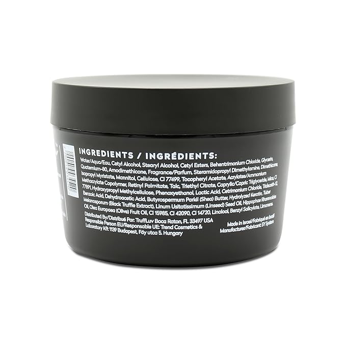 TruffLuv Indulge Collection Truffle Mask - Hydrating Strengthening Hair Mask Anti-Aging Enhances Shine 8.45 Fl Oz | Infused with Black Truffle Extract, Paraben Free, Sulfate Free