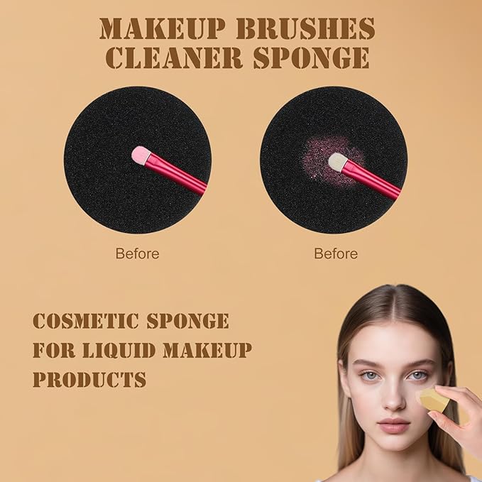 Unfovi 14-Piece Daily Makeup Brush Set - Essential Cosmetic Brushes Kit for Foundation, Concealer, Eyeshadow & Powder Blush, Professional Face Blending Brushes Kit for Women(Red)
