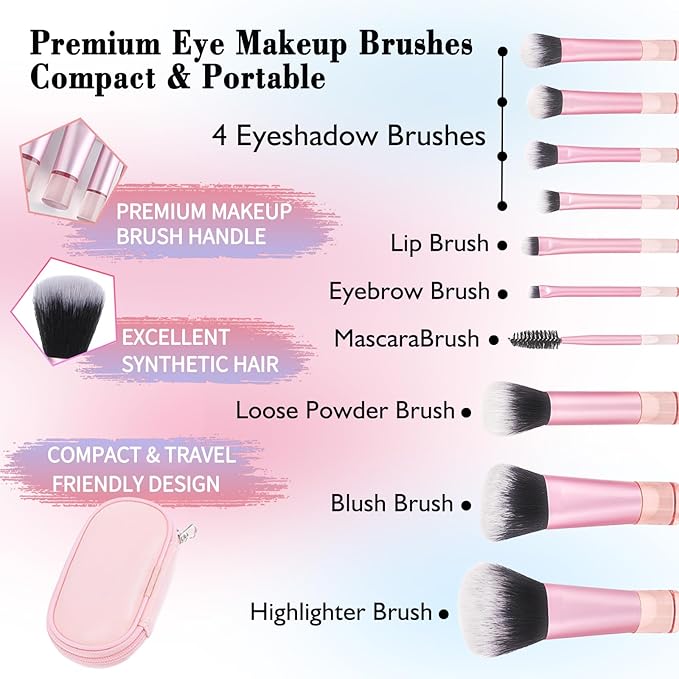 74 Colors Makeup Palette with 10-Piece Makeup Brush Set – All-in-One Full Face Makeup Kit, Eyeshadow, Lip Color, Blush & Contour Set, Gift for Women