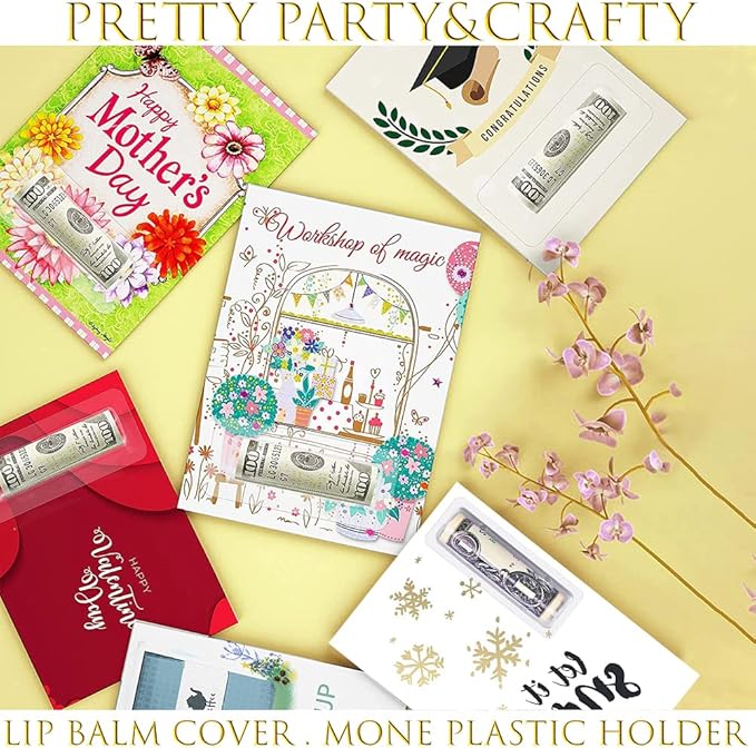 WESAPPINC Clear Chapstick Pouch Plastic Lip