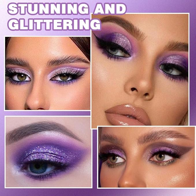 9 Colors Purple Grape Matte Shimmer Eyeshadow Palette