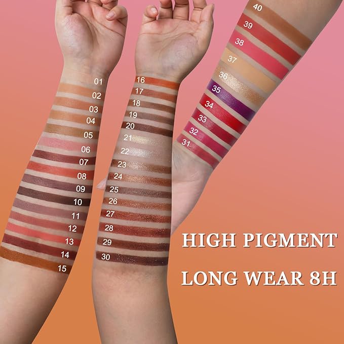 O'CHAIN 40 Colors Makeup Palette Set, Vegan & Cruelty-Free, with 30 Eye Shadows, 5 Lipsticks and 5 Face, All-in-One Beauty Kit for All Skin Tones