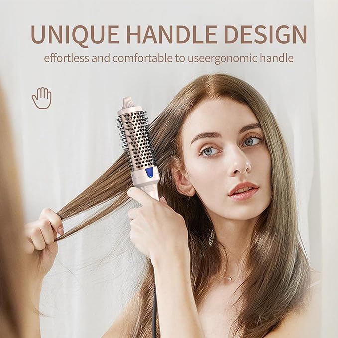 K&K Thermal Brush Blowout Express 1.5 Inch Negative Ion Thermal Round Brush Creates Blowout Look Makes Hair Shinier & Smoother Dual Voltage Easy to Use