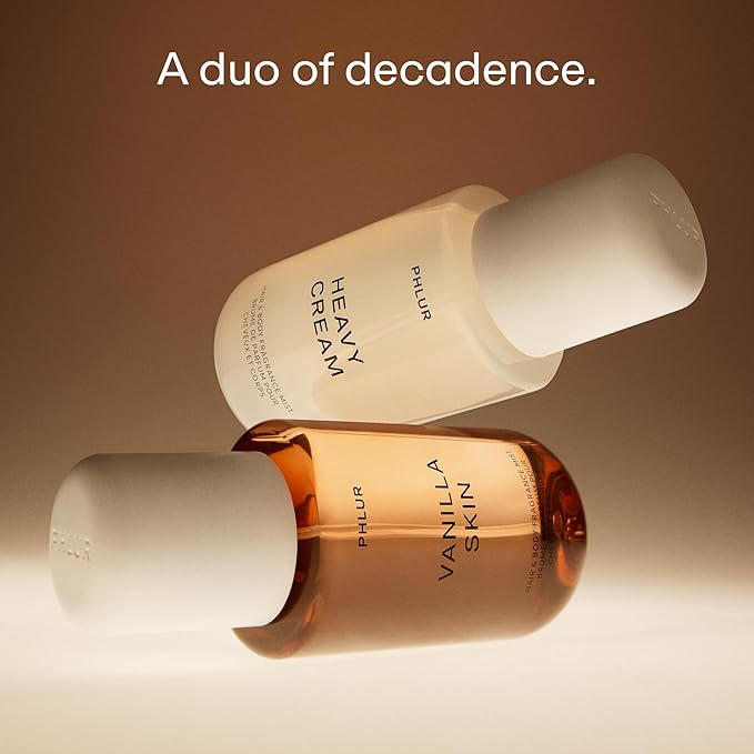 PHLUR Vanilla Skin & Heavy Cream Body Mist - Hair & Body Mist Fragrance - (8 FL Oz)