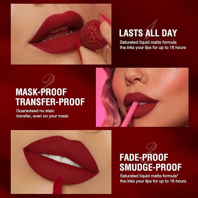 BestLand 12Pcs Matte Liquid Lipstick + Lip Liner