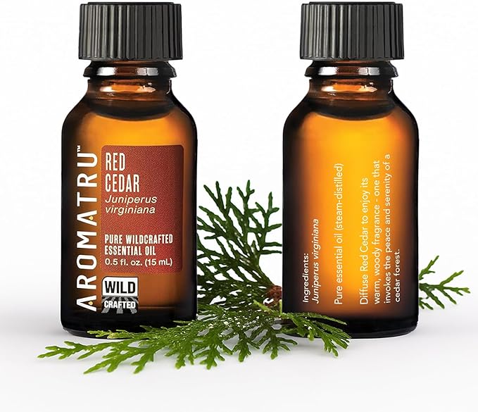 Slumber Essential Oil Kit – True Lavender, Red Cedar, Mandarin, and Petitgrain Bigarade – Organic & Wildcrafted – ISO Certified – No Synthetic Fillers – Ethically Sourced