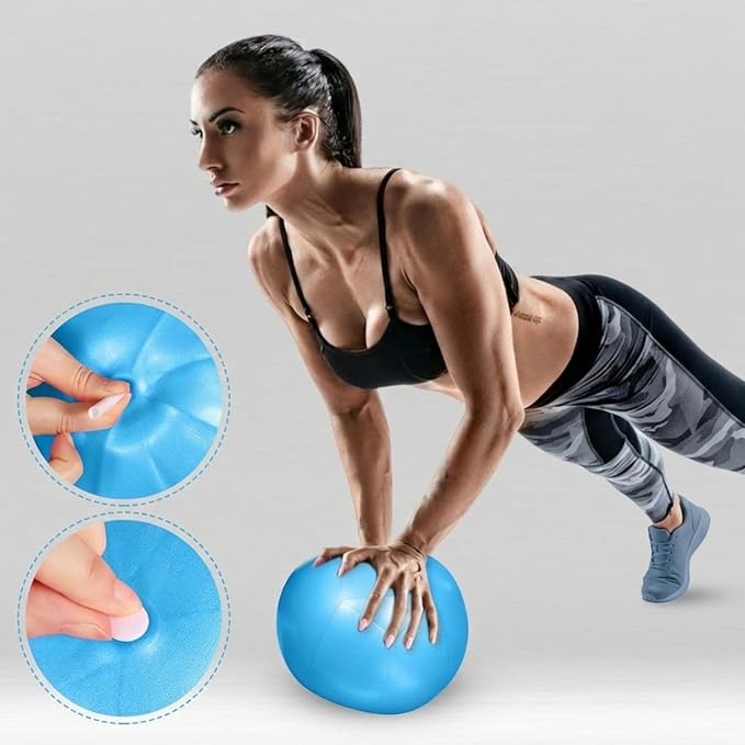 Aoriher 10 Pcs Small Exercise Pilates Ball 9 Inch Mini Yoga Balls Anti Burst and Slip for Stability, Fitness, Physical Therapy, Stretching & Core Strength Workout at Home Gym Office