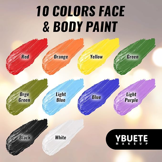 Ogre Green Oil Based Face Body Paint Stick, Non-toxic Full-coverage Face Painting for Halloween Cosplay Makeup Witch Hulk Makeup, Waterproof Cream Ogre Green Body Painting for Adults