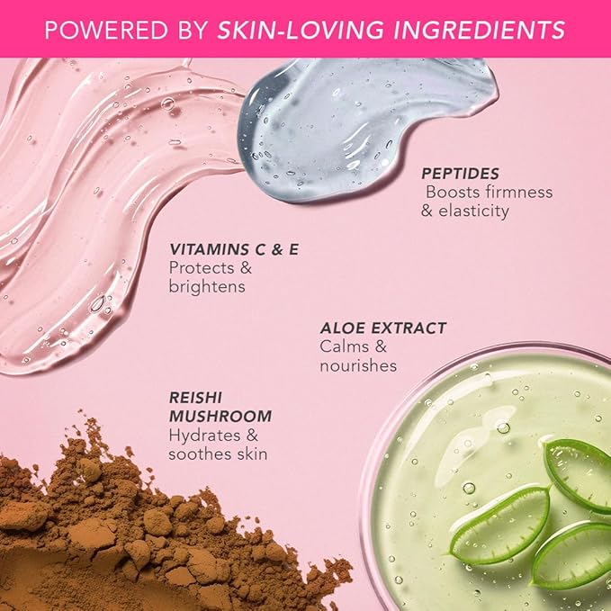 Doll 10 Peptide Bounce Balm Foundation™ – Hydrating, Age-Defying Foundation for Older Women, All Skin Types – Vegan, Clean, Natural, Medium Buildable Coverage, Blurs Fine Lines - [Light]