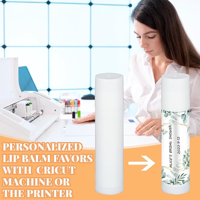 Demissle 150 Pcs Unlabeled Lip Balm Guests