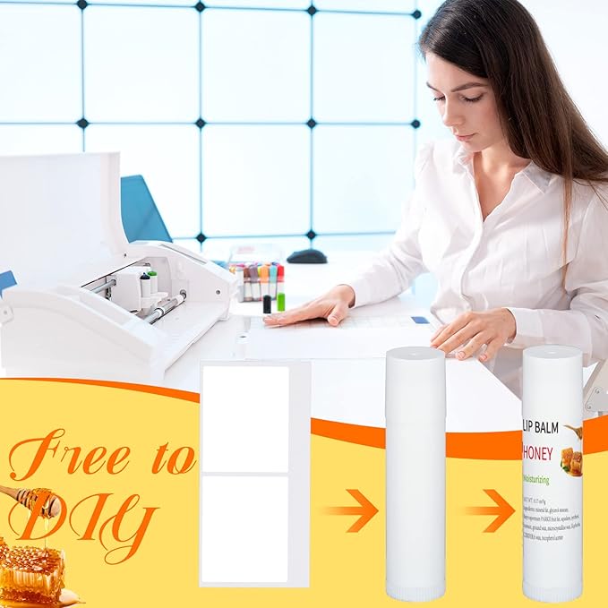 Demissle 150 Pcs Unlabeled Lip Balm Guests