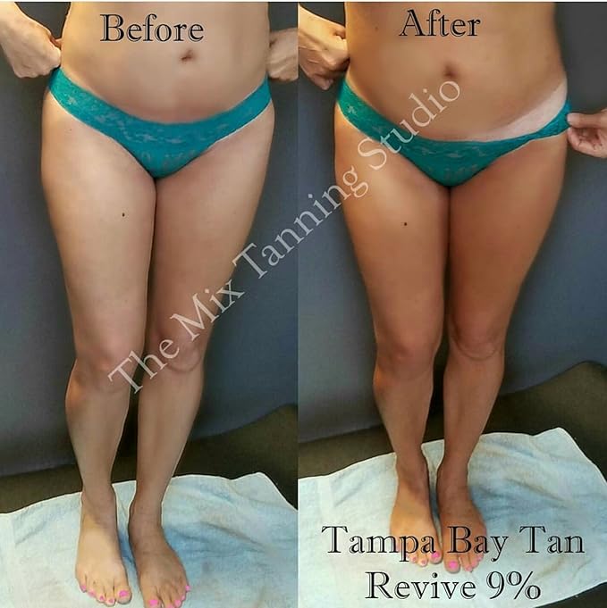 Tampa Bay Tan, Tan Alchemy, Revive Anti-Aging 9% Med DHA Sunless Airbrush Spray Tanning Solution Gallon (ships in 4 qts)