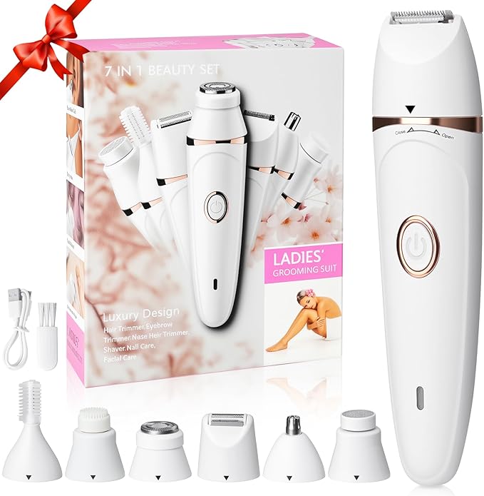 Women's Facial Hair Removal Device Gentle epilator for Sensitive Skin, Portable Facial/Bikini Area/Underarm/arm/Leg Hair Removal Device, Delivers Long-Lasting Smoothness and Comfort for Home use.