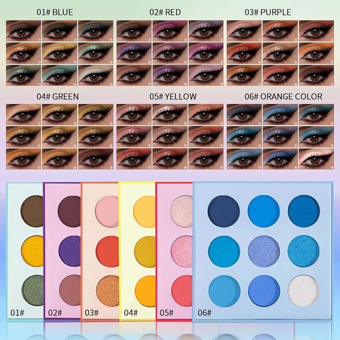 9-Color Pink Peach Eyeshadow Palette – Matte, Shimmer & Glitter Eye Makeup, High Pigment Warm Coral & Rose Shades, Long-Lasting Waterproof Blendable Professional Eyeshadow for Daily & Glam Looks