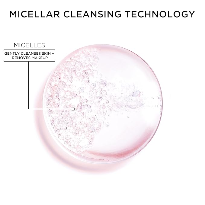 Garnier Micellar Water, Hydrating Facial Cleanser & Makeup Remover, Suitable for Sensitive Skin, Vegan, Cruelty Free, 13.5 Fl Oz (400mL), 2 Count