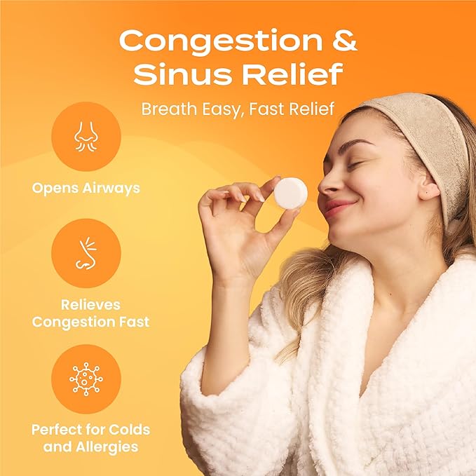 Body Restore Shower Steamers Aromatherapy 15 Pack – Valentines Day Gifts for Her and Him, Birthday Gifts for Women and Men, Relaxation, Stress Relief, Self Care – Citrus