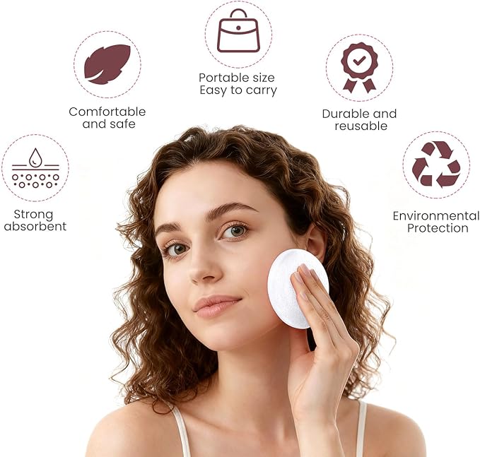 Akariyo 120 PCS-Compressed Facial Sponges,100% Natural Cellulose Face Sponge, Professional Cosmetic Spa Sponges for Daily Facial Cleansing,Exfoliating,Makeup Removal,Travel Skincare Essentials (White)