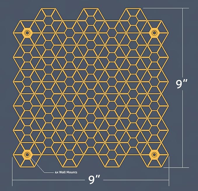 HexRacks Hair Dye Holder - Shades EQ & More - Wall Mountable or Stackable - Hair Sylist Dye Holder Rack | Holds 42 Bottles Per Section