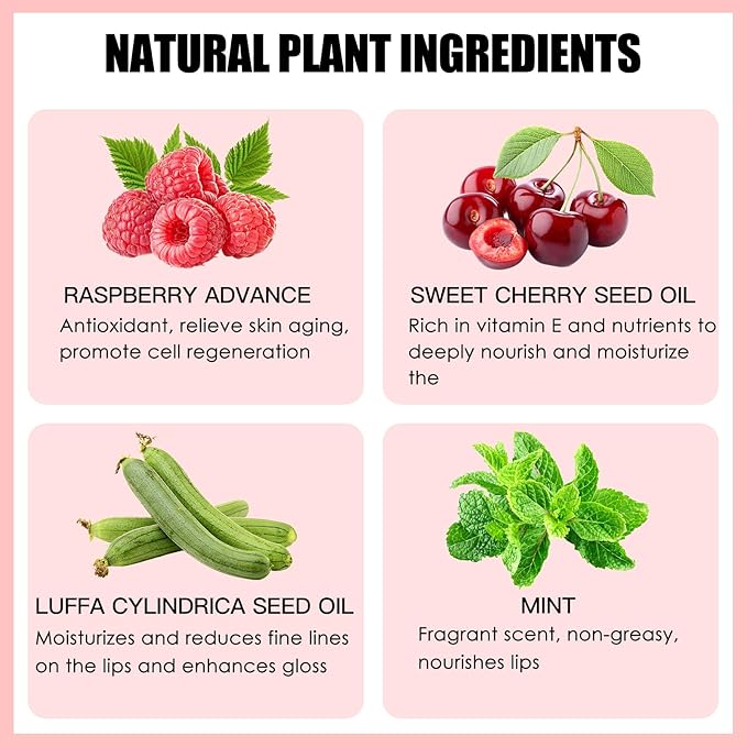 3PCS Lip Oil Set, Hydrating Lip