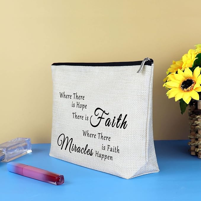 IVF Transfer Day IVF Support Gift Makeup Bags for Women IUI Fertility Infertility Mom Fertility Wish Gift Cosmetic Bag Baptism Encouragement Gifts TTC Gifts Travel Cosmetic Pouch