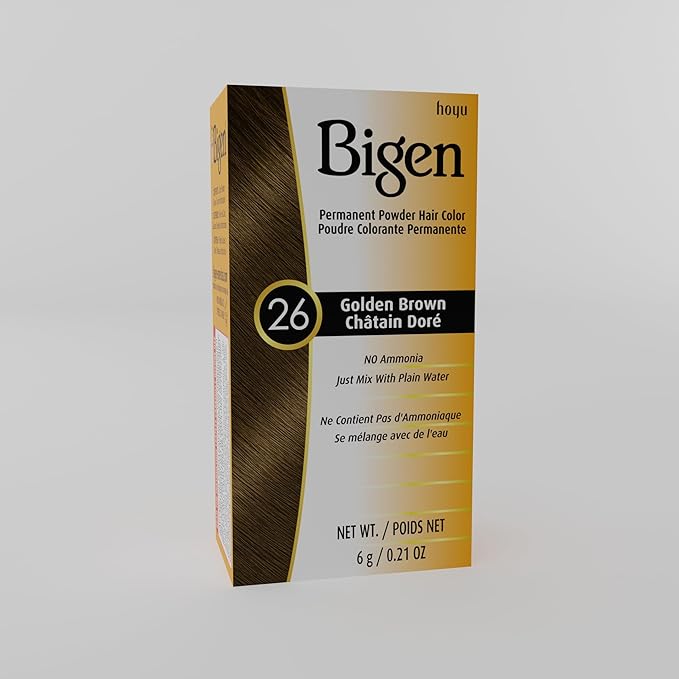 #26 Golden Brown Bigen Permanent Powder (6 Pack)