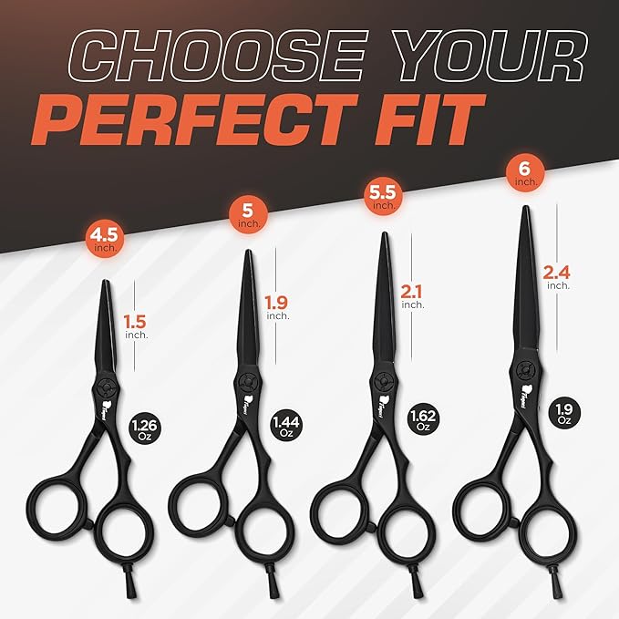 Fagaci Hair Scissors Professional 6” 440C Steel for Superior Precision, Extremely Sharp Blades Hair Cutting Scissors for Women & Men, Durable Sharpness Hair Shears for Hair Cutting, Barber Scissors