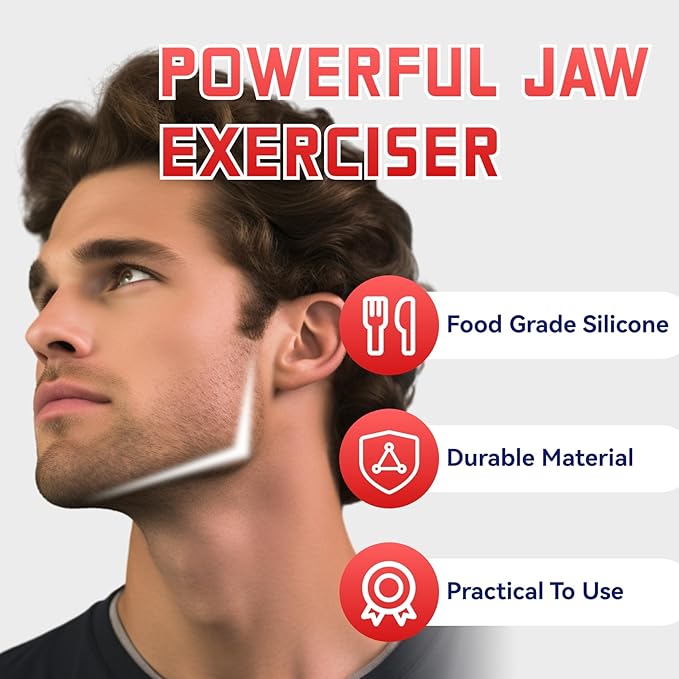 6Pcs Jaw Exerciser 3 Resistance