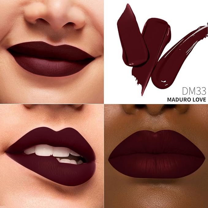 Depuplum Brown Lipstick Matte for Women SuperStay Long Lasting Lipstick Smudge Proof No Transfer Liquid Lipsticks, Cruelty Free Lip Makeup,DM33 Maduro Love