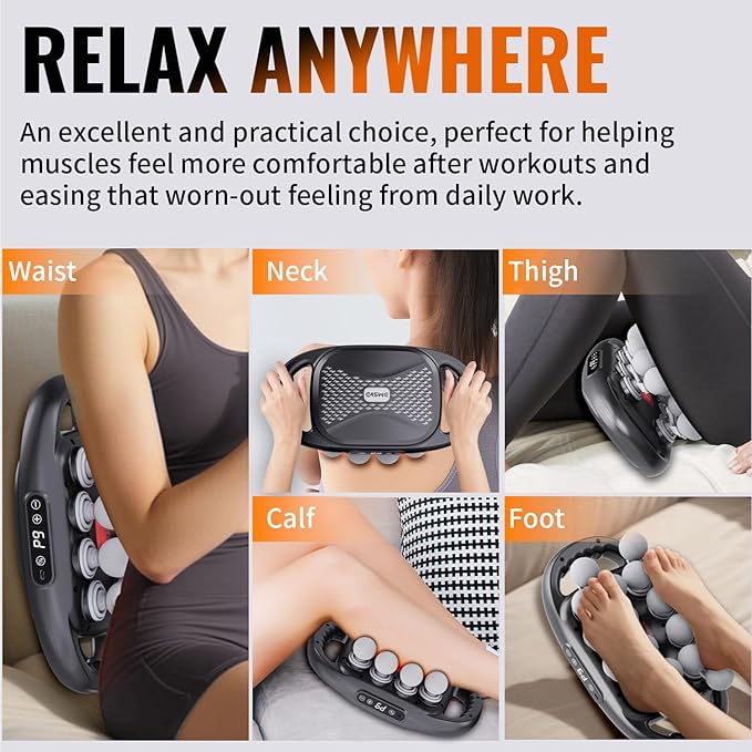 20-Head Massage Gun, Electric Deep Tissue Body Massager, Professional Muscle Massager Tool for Easing Shoulder, Back, Neck, Legs, 9 Modes / 99 Speeds, Massage Gifts for Women, Men (20-Head)