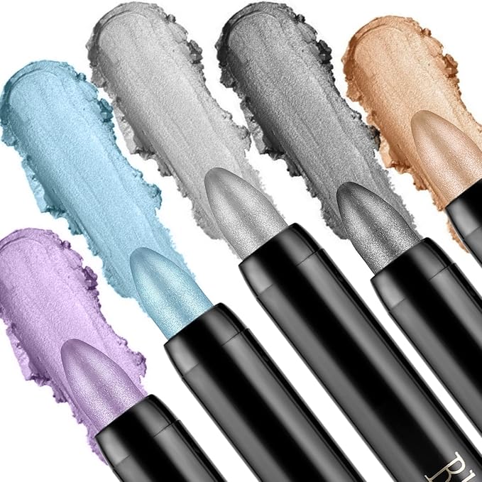 Boobeen Waterproof Eyeshadow Stick - Shimmer Cream Eyeshadow Pen, Easy to Use