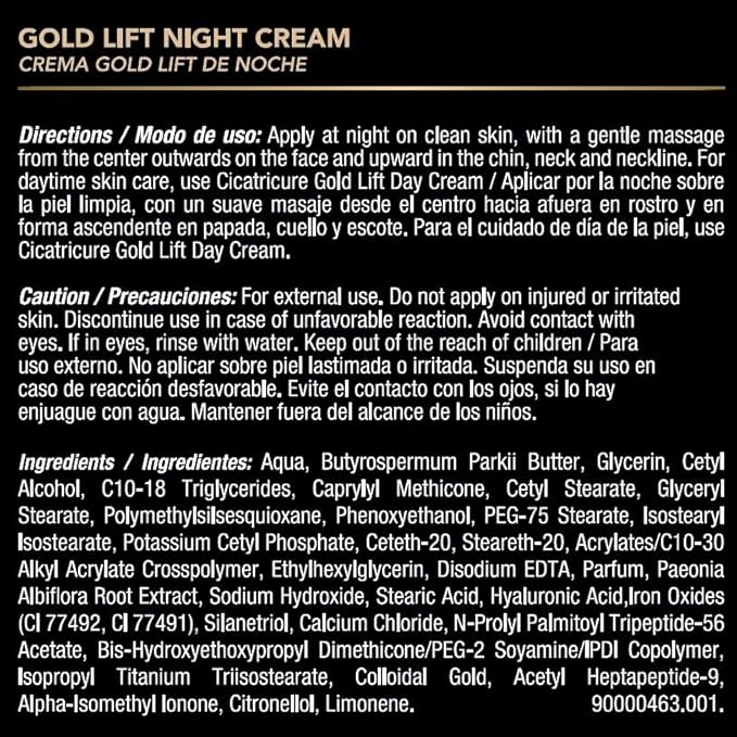 Cicatricure gold lift anti gravitational