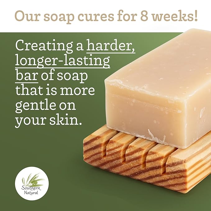 Southern Natural Rosemary Mint Goat Milk Soap Bar – Soothing Goat Milk Soap for Sensitive Skin and Dry Skin Relief – Natural Handmade for Men, Women, Kids & Baby, 4 oz (1 Bar)