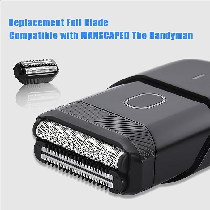 Replacement Foil Blade Compatible with MANSCAPED The Handyman，Foil Blades for Portable Men’s Travel Facial Hair Groomer(3Pack）
