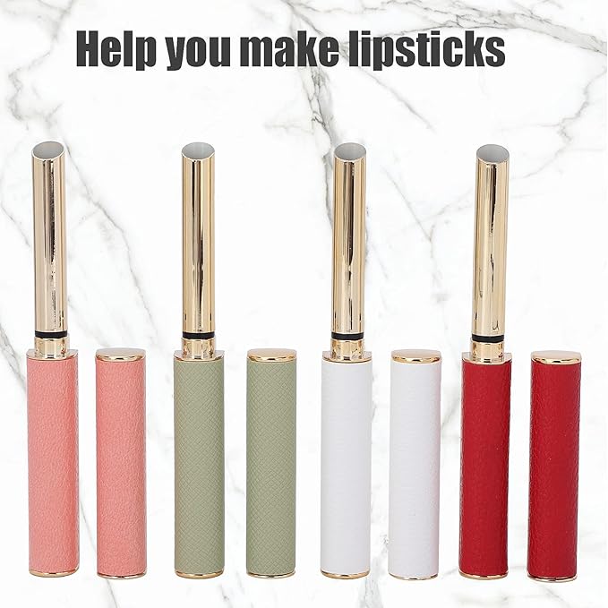 Sonew Empty Lipstick Tubes, 4Pcs Refillable Making