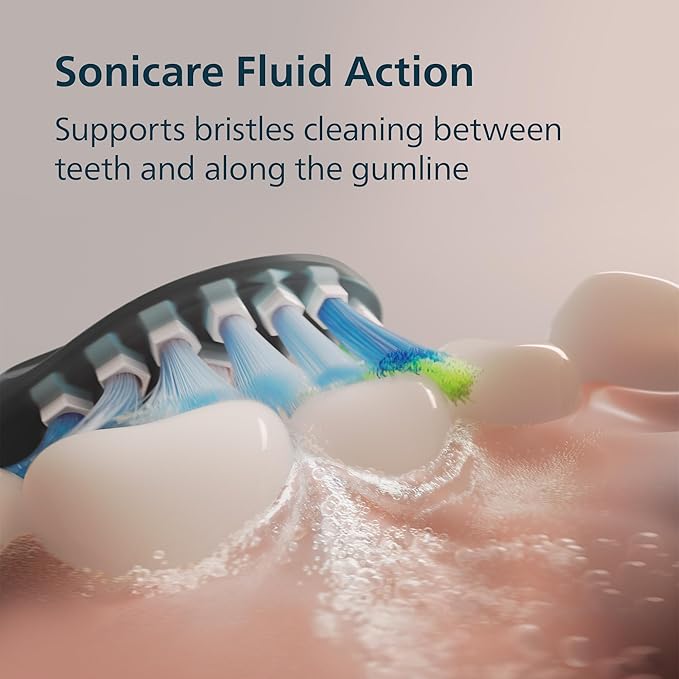 Philips Sonicare 5900 Series Electric Toothbrush - Next-Generation Sonicare Technology, Pressure Sensor, 6 Brushing Settings, SmarTimer, BrushPacer, 21-Day Runtime, Black, Model HX7131/02
