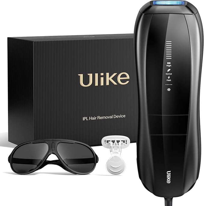 Ulike X IPL Hair Removal Device, Laser Hair Removal with Ice-Cooling, Dual Lights & Skin Senor for Nearly Painless & Long-Lasting Hair Removal, 3 Modes Tailored for Stubborn Hair, Gift for Smooth Skin