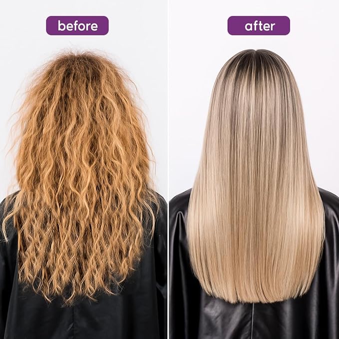 Ravenna B-tox Blond Kit - Hair B-tox Treatment (1 Kg/35.2 Fl Oz) Formaldehyde-Free + Hair Mask for Damaged Hair (1,5 Kg/ 52.9 fl oz) - Straightening, Intense Shine & Moisture for Blondes