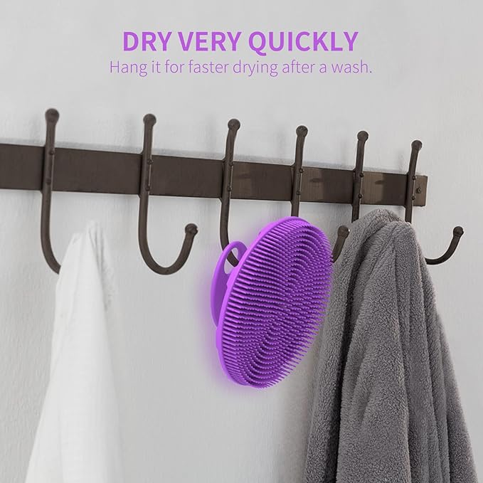 Silicone body scrubber shower bath